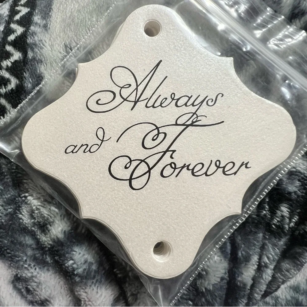 140 Wedding Favors Sparkler/glow Stick Tags Say “Always and Forever” Labels New